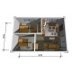 Дом стандарт планировки 54 м2, потолок 2,5-С4