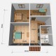 Дом стандарт планировки 171 м2, потолок 2,5-С26