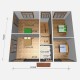 Дом стандарт планировки 255 м2, потолок 2,5-С50